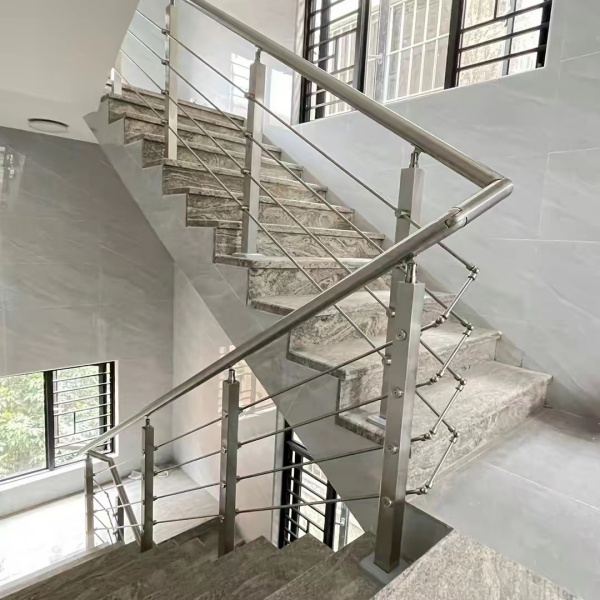 拉絲不銹鋼穿管立柱扶手 拉絲不銹鋼穿管立柱扶手