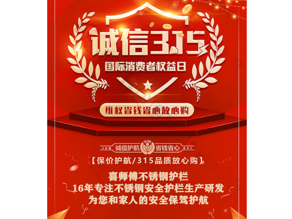 不銹鋼護(hù)欄廠家 ▏誠信經(jīng)營，只做安全放心的護(hù)欄！